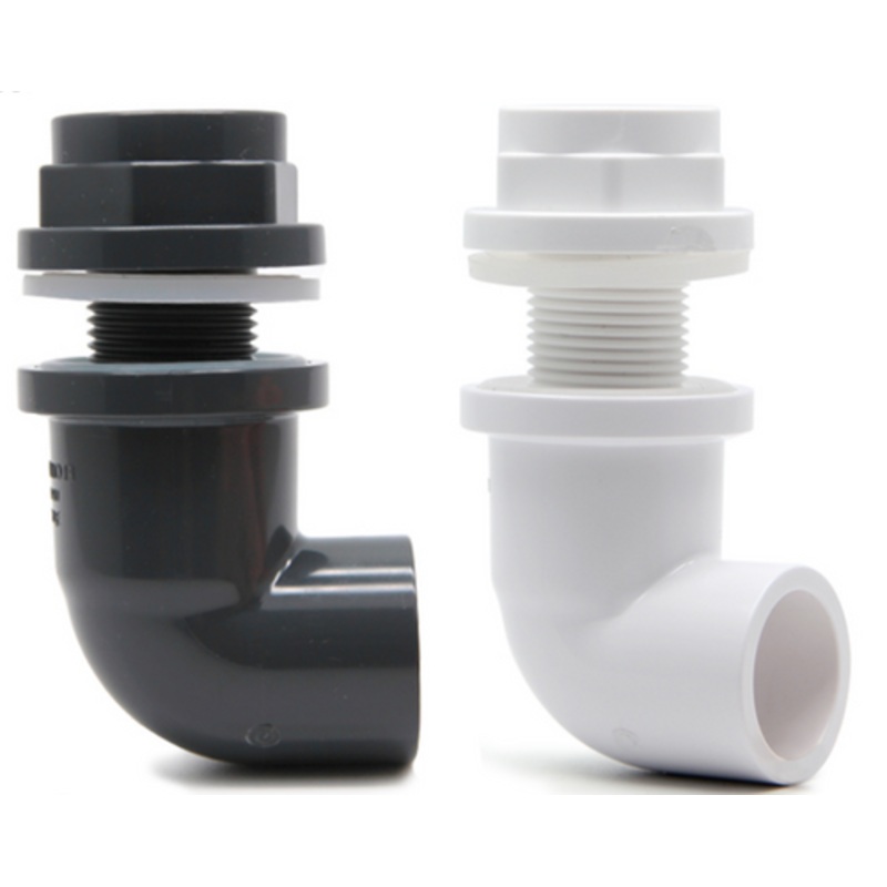 Sanking Plumbing White Din 90 Degree Tank Fitting (bulkhead) 25mm