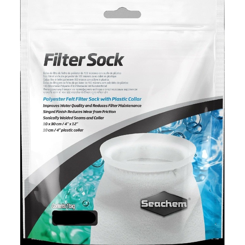 Seachem Filter Sock 200 Micron 10x30cm 4"x12"