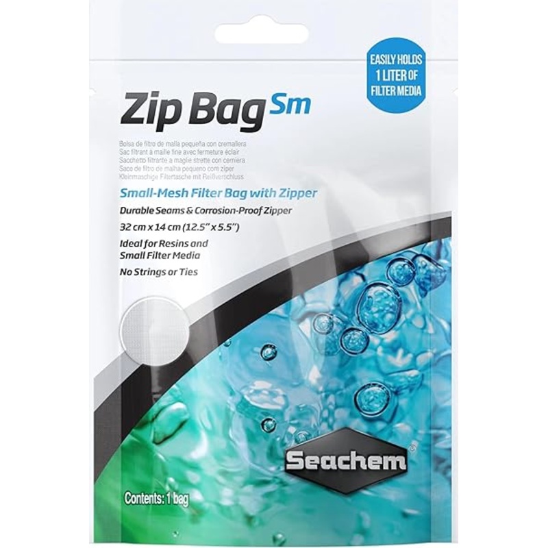 Seachem Zip Bag - Small (32cm X 14cm 12.5'x5.5")