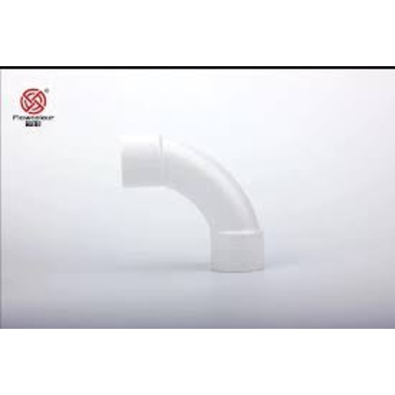 Sanking Plumbing White Din 90 Degree Crescent Moon Elbow 32mm