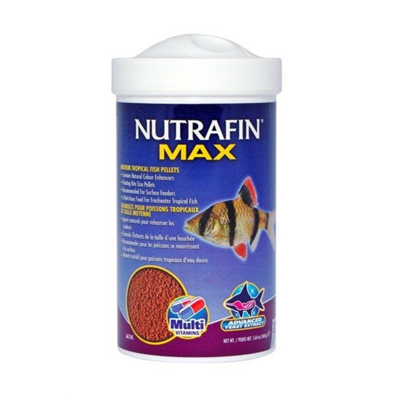 Nutrafin Max Med Tropical Fish Pellets 160g