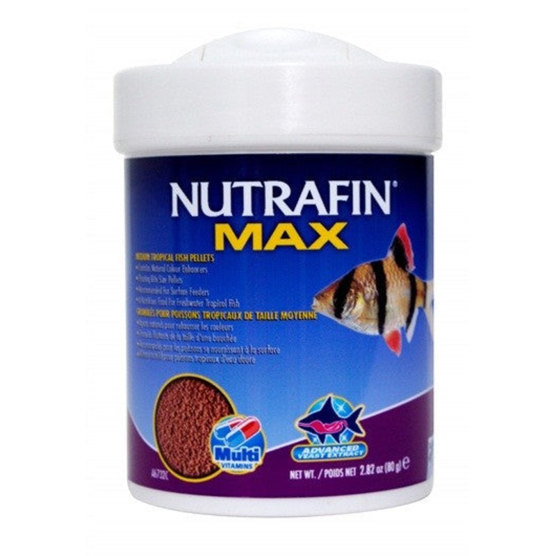 Nutrafin Max Med Tropical Fish Pellets 80g