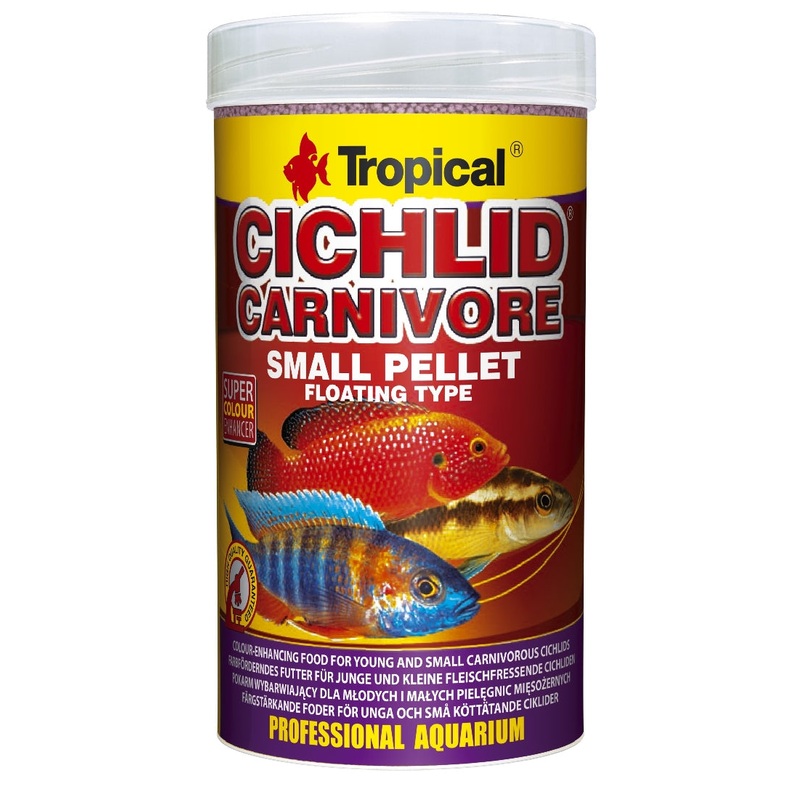 Tropical Cichlid Carnivore Small Pellet Floating 90g