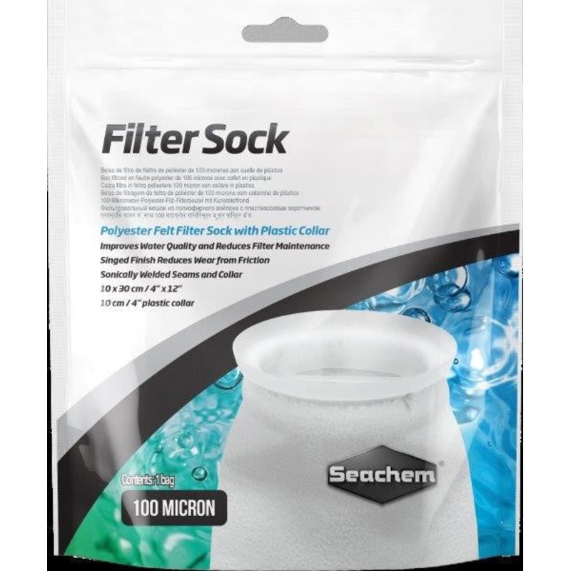 Seachem Filter Sock 100 Micron 10x30cm 4"x12"