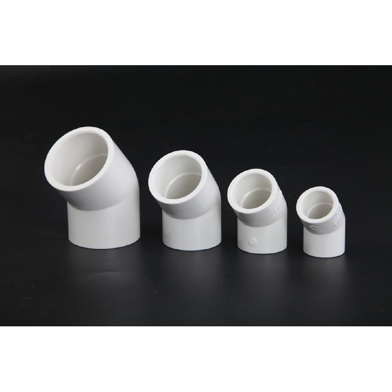 Sanking Plumbing White Din 45 Degree Elbow 40mm