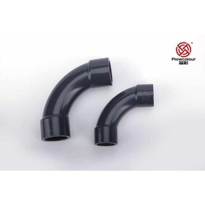 Sanking Plumbing Grey Din 90 Degree Crescent Moon Elbow 40mm