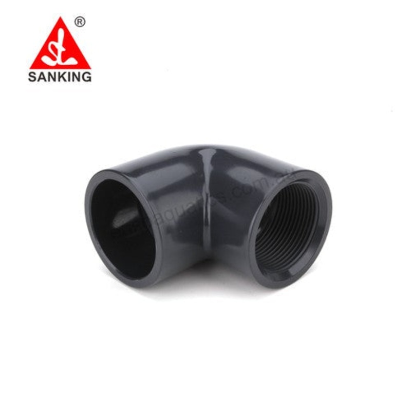 Sanking Plumbing Grey Din 90 Degree Slip To Threaded Elbow 32mm