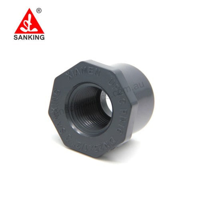 Sanking Plumbing Grey Din Female Threaded Push In Reducer 20mm Dn15 1/2"-32mm Dn25 1"