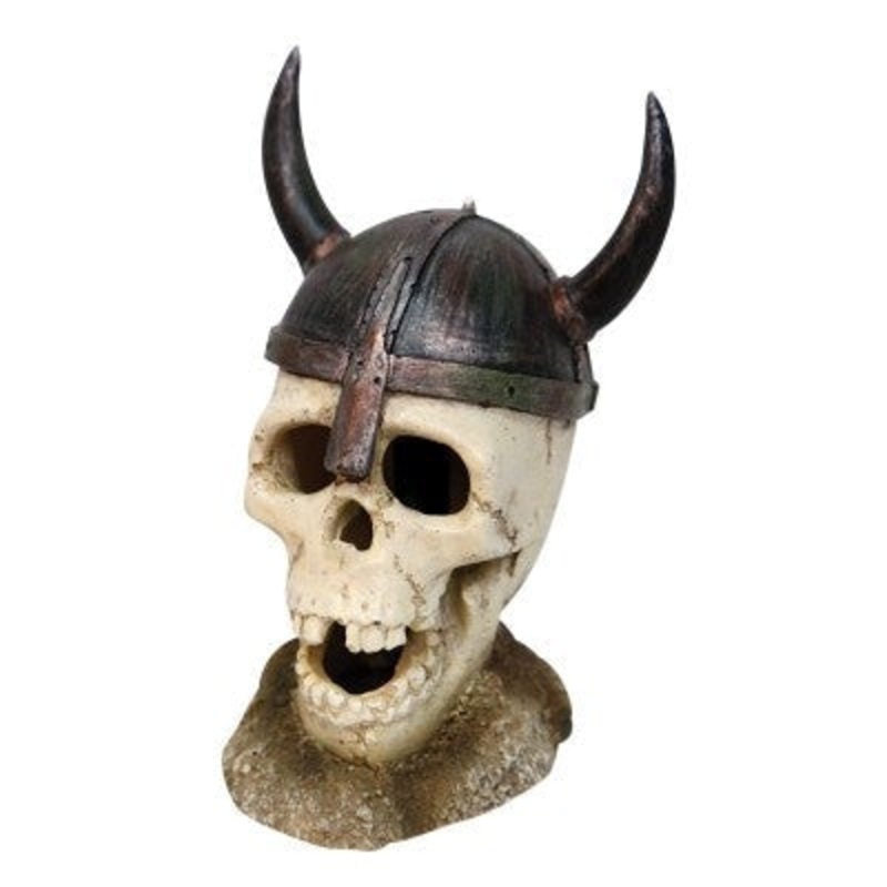 Aqua One Ornament Led Viking Skull 9x6x9.7cm (37074)