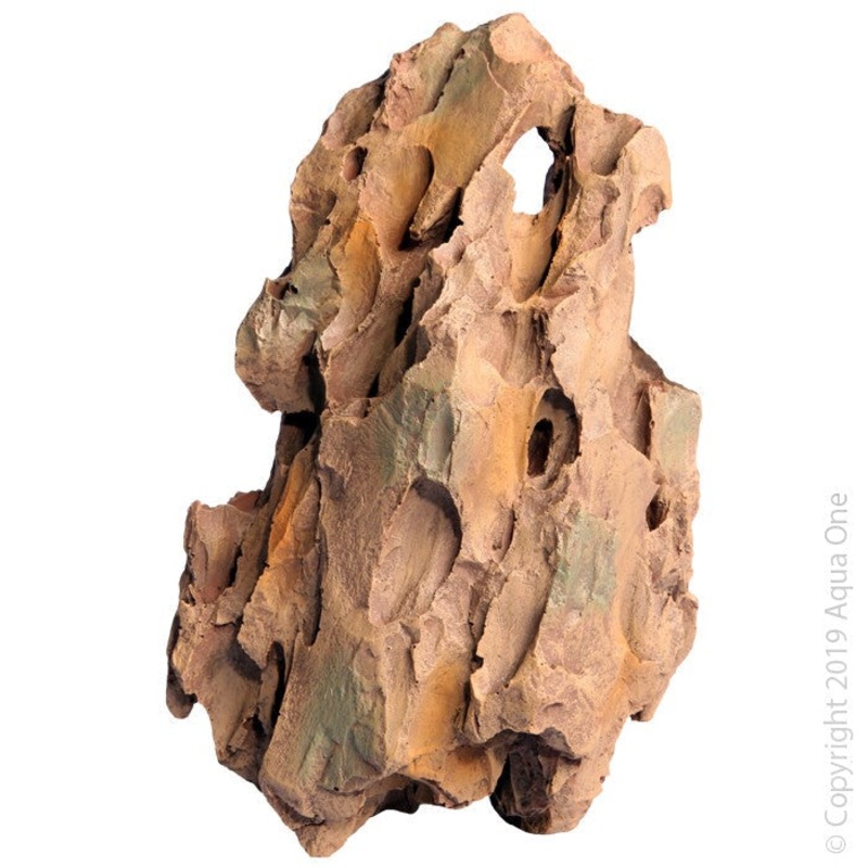 Aqua One Ornament Petrified Wood Rock Style 13x10x20cmh (37872)