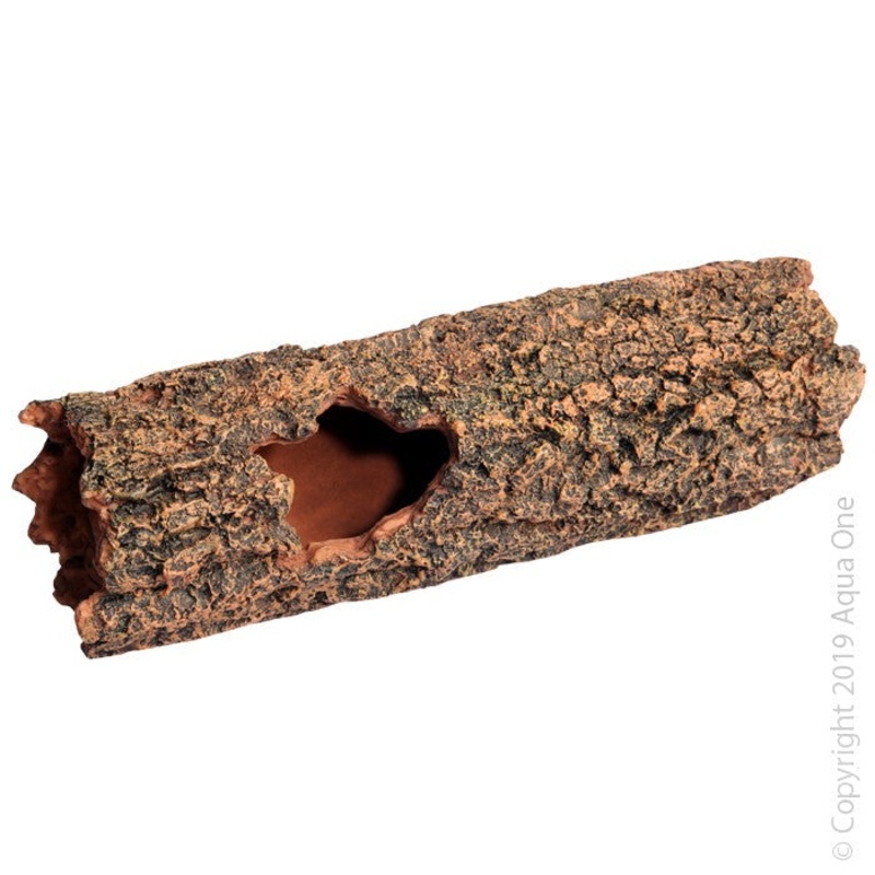 Aqua One Ornament Round Hollow Log L 28x8.5x9.5cmh (37895)