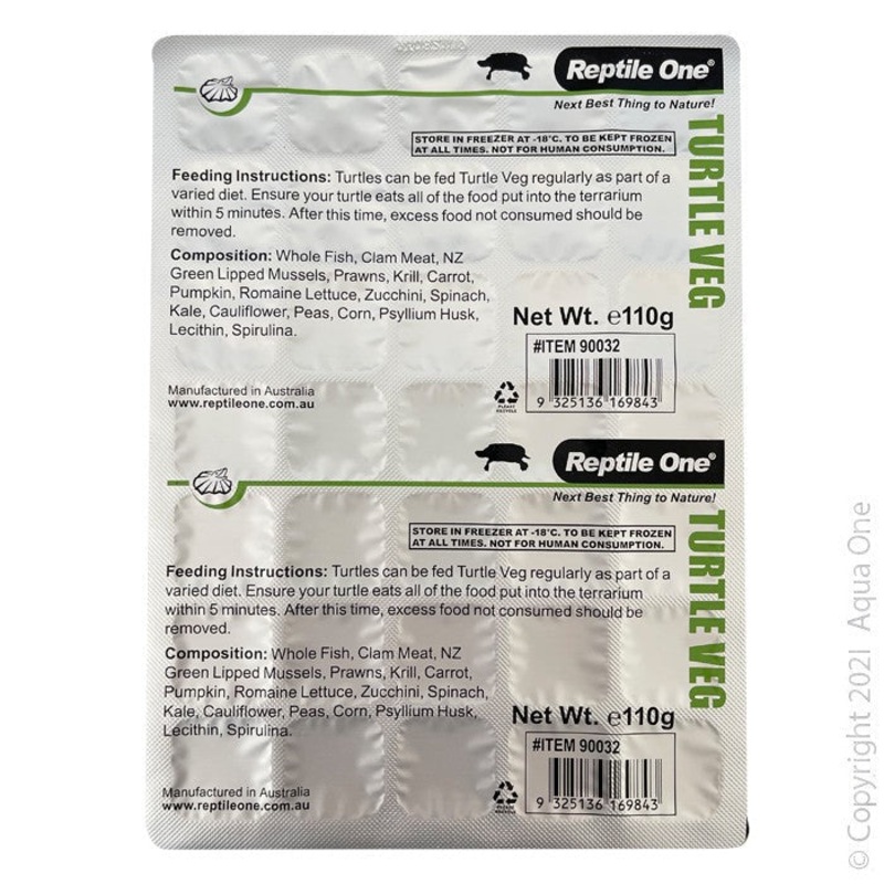 Aqua One Turtle Veg 110g (90032)
