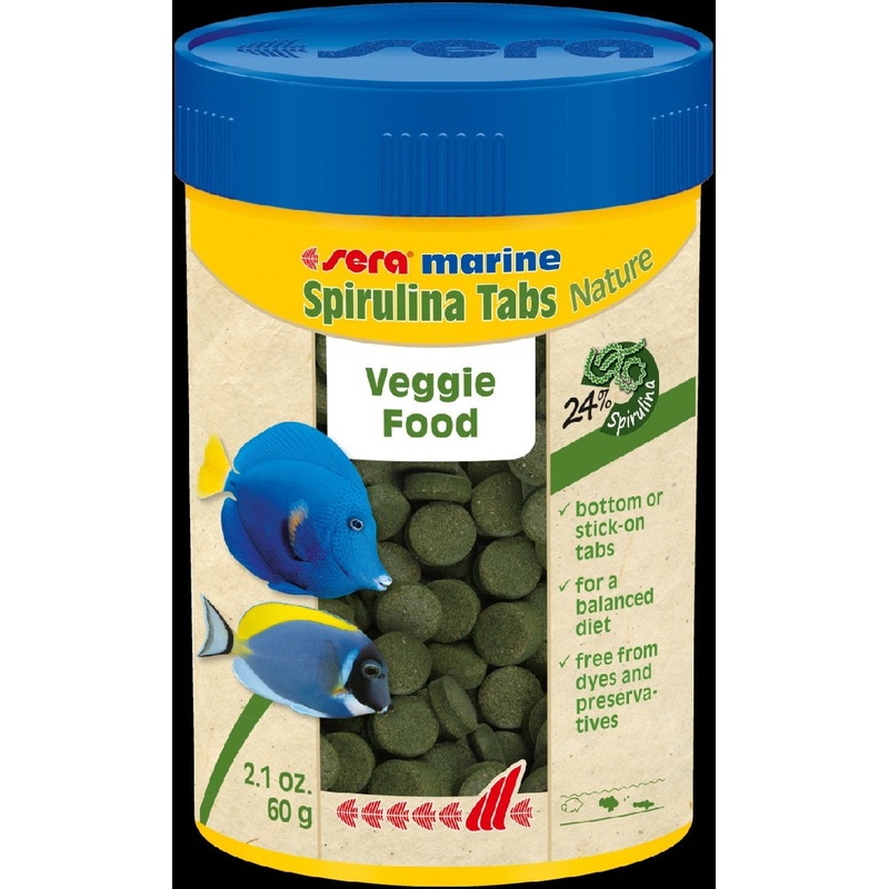 Sera Marine Spirulina Tabs Nature - 60g / 100ml