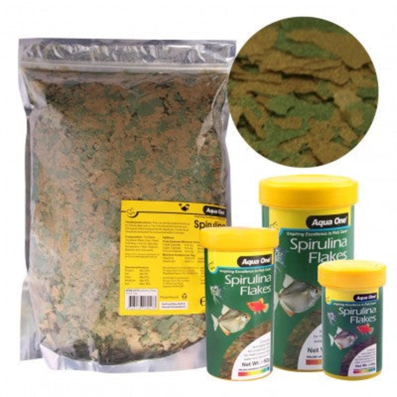 Aqua One Spirulina Flake Food 1kg (11579)
