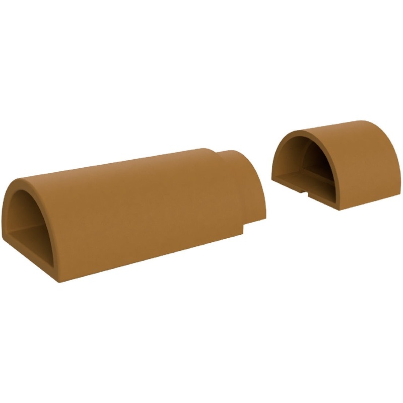 Ezyaqua Ezycave Ezycave Value 10 Pack - Light Brown / D Shape