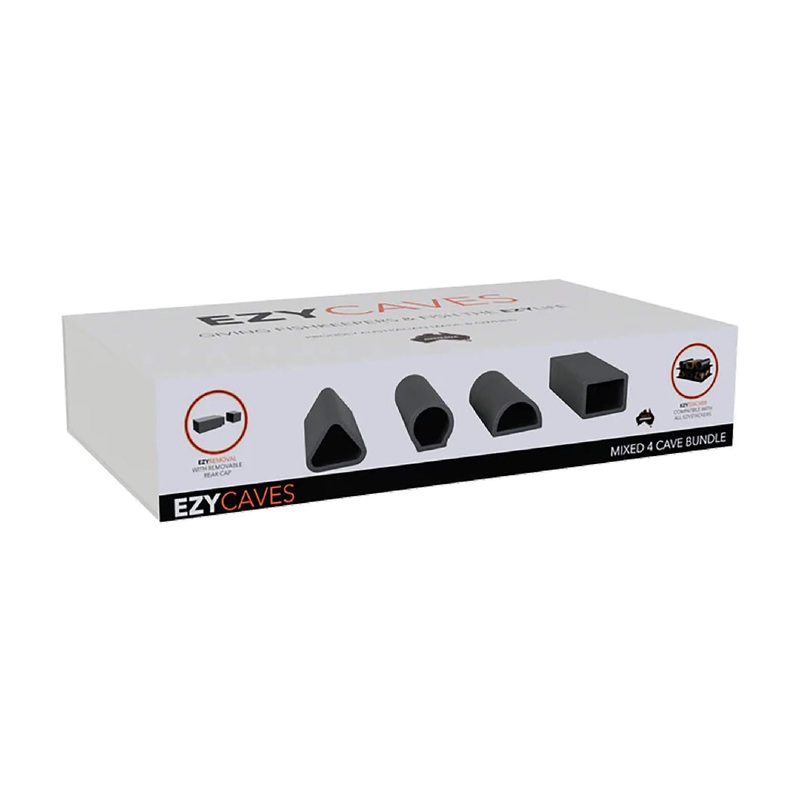 Ezyaqua Ezycave Mixed 4 Cave Bundles - Grey