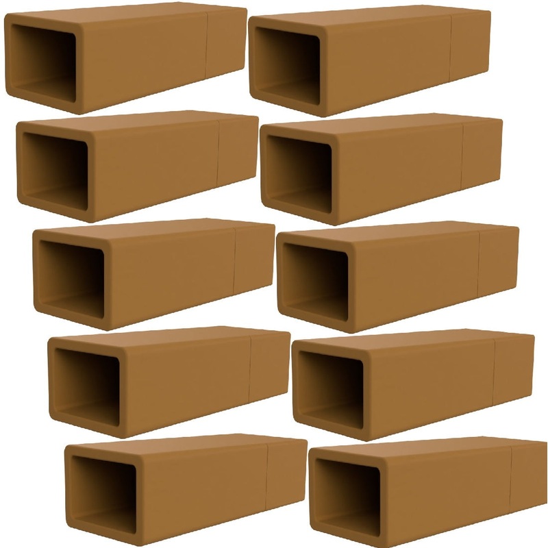 Ezyaqua Ezycave Value 10 Pack - Light Brown / Rectangle