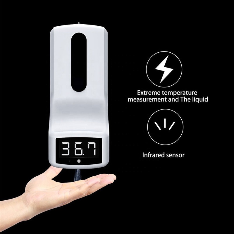 Distributeur de dsinfectant pour les mains sans contact avec mesure de temprature corporel