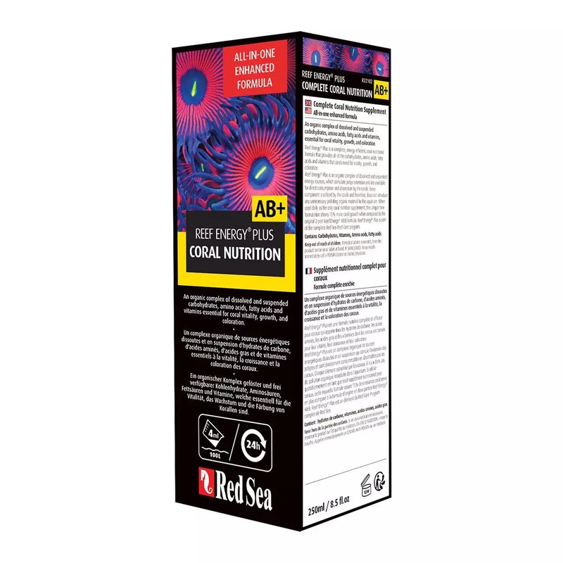 Red Sea Reef Energy Plus AB+ (250ml)  Nutrition Tout-en-Un pour Coraux