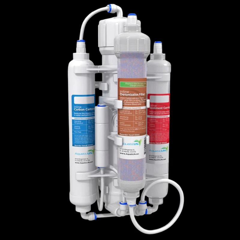 AquaticLife RO Buddie +DI 50 GPD  Systme dOsmose Inverse Compact avec Dionisation (4 tapes)