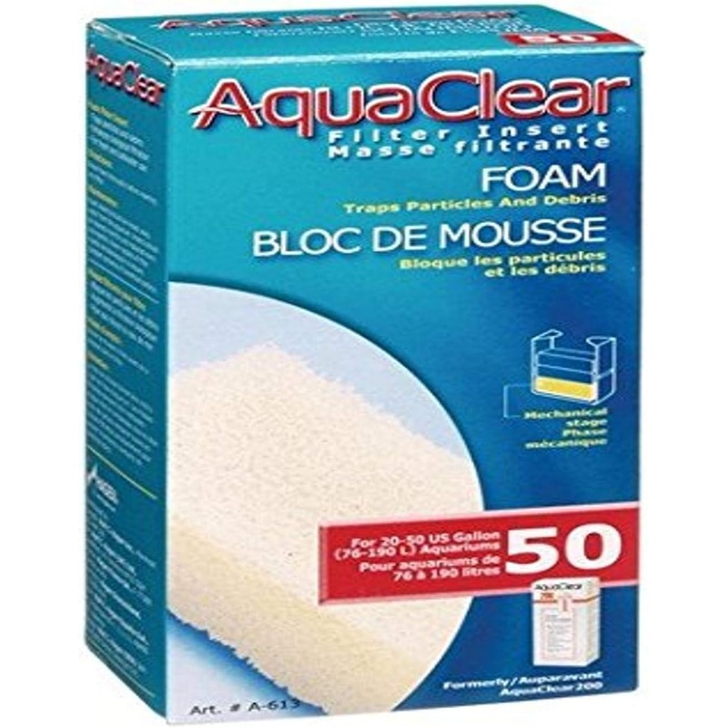 AquaClear Bloc de mousse filtrante pour 50-200, paquet de 3