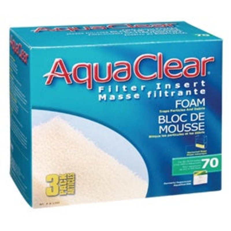 AquaClear Bloc de mousse filtrante pour 70-300, paquet de 3