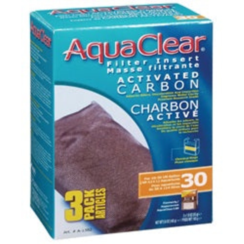AquaClear Charbon activ pour 30-150, 165 g (5,8 oz), paquet de 3