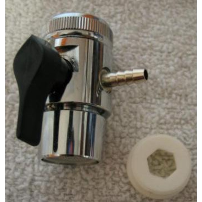 VANNE DE DRIVATION CHROME - HAUTE PRESSION POUR TUBE 1/4"