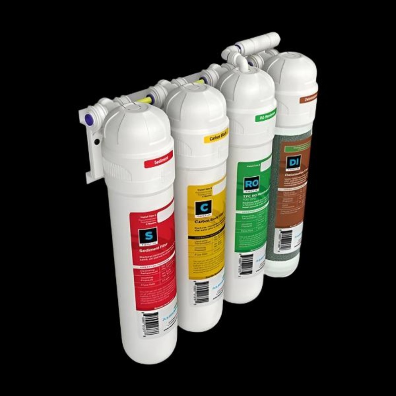 AquaticLife Twist-In 100 GPD 4-Stage Reverse Osmosis/Deionization System  Systme dOsmose Inverse  4 tapes