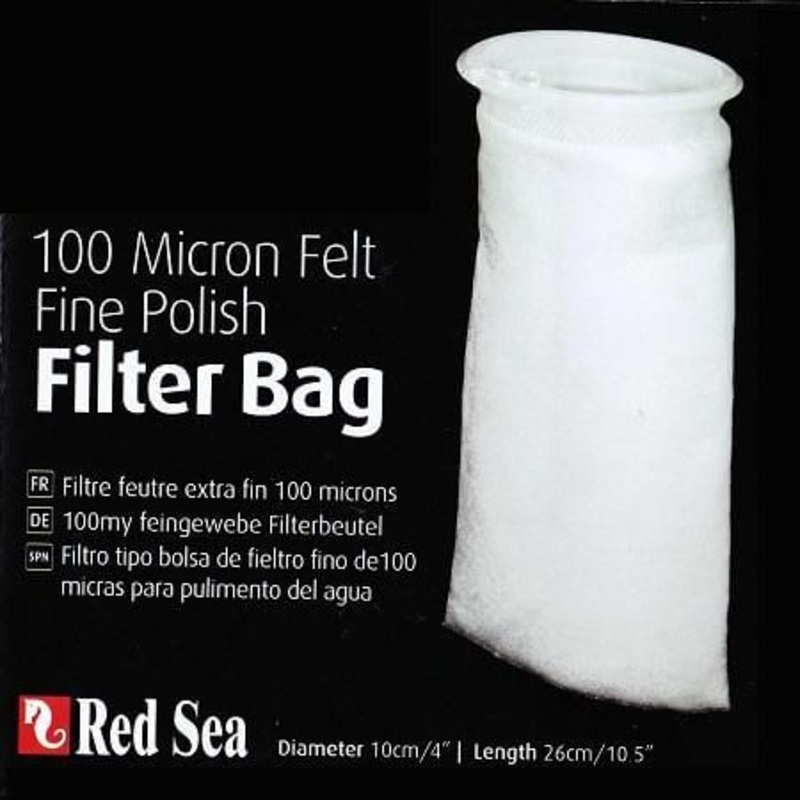 Red Sea 100 Micron Felt Filter Bag 4x10.5  Chaussette de Filtration Haute Efficacit
