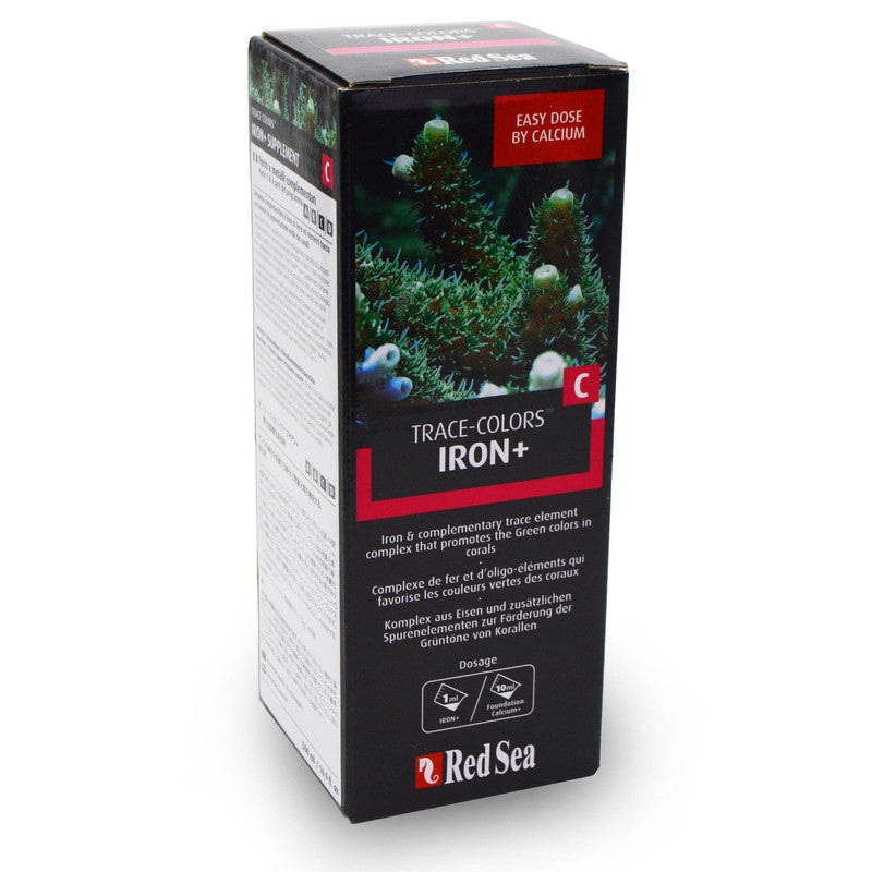 Red Sea Trace Colors Iron+ (Coral Colors C) 500ml  Optimisation de la Pigmentation Verte et Jaune des Coraux
