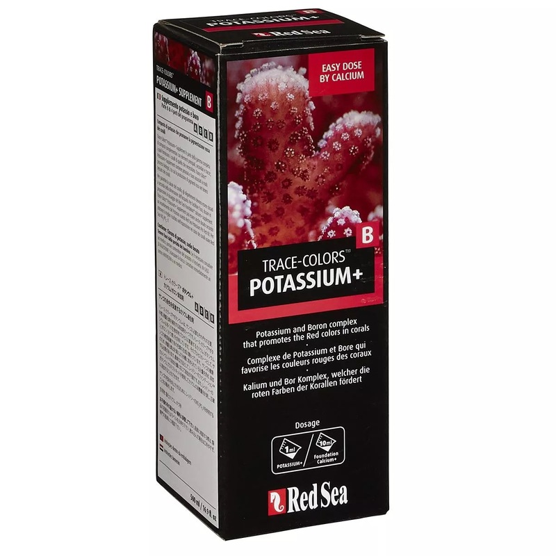 Red Sea Trace Colors Potassium+ (Coral Colors B) 500ml  Booster de Pigmentation Rouge et Mtabolisme Corallien