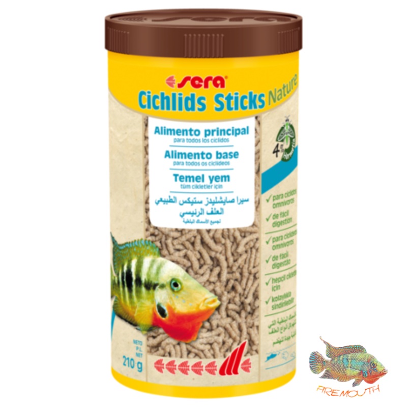 sera Cichlids Sticks Nature 210 gramos
