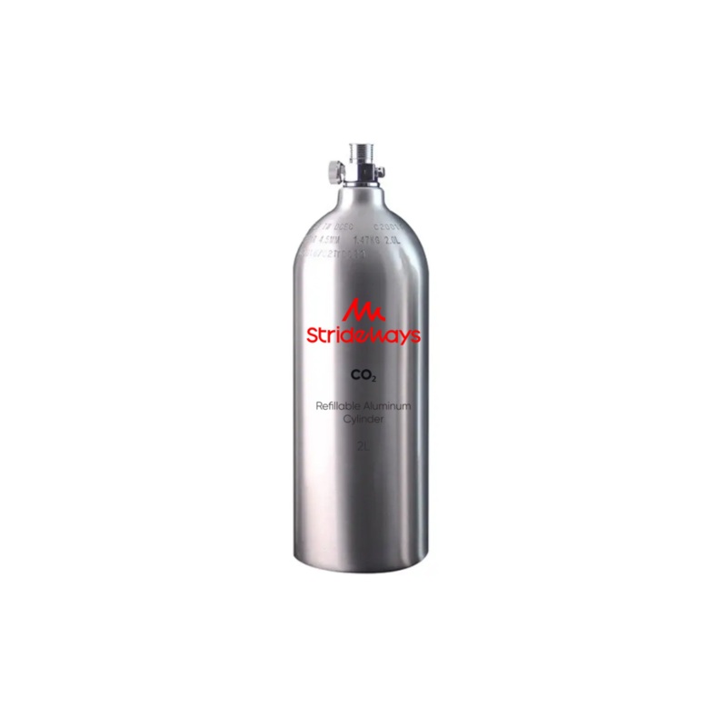 Strideways CO2 Aluminum Bottle  2L lleno y rellenable
