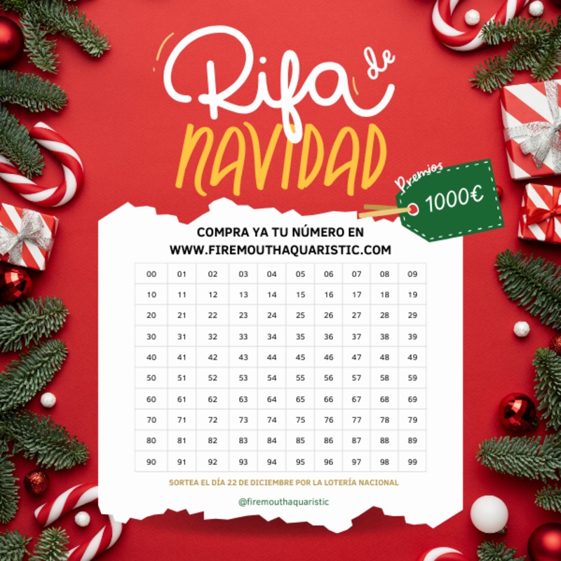 Rifa de Navidad de Firemouth Aquaristic