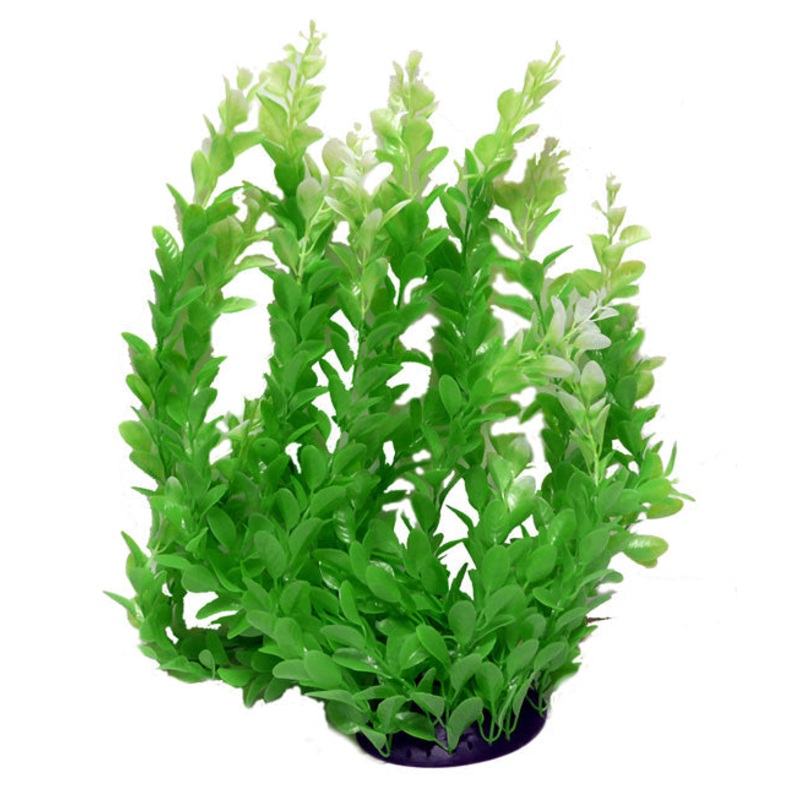 Aqua One Plastic Plant Calla Lily W Log Base Sm