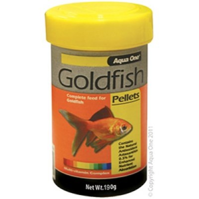 Aqua One Goldfish Pellet Food 2mm 85g
