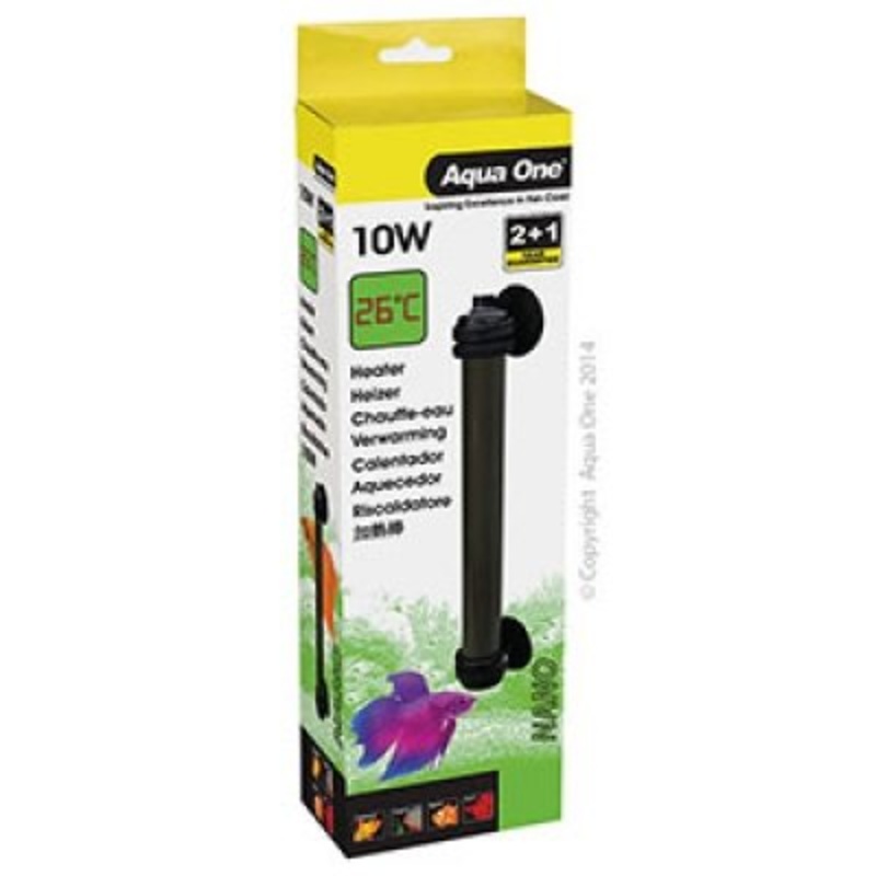 Aqua One Nano Betta 26c Preset Heater - 10w
