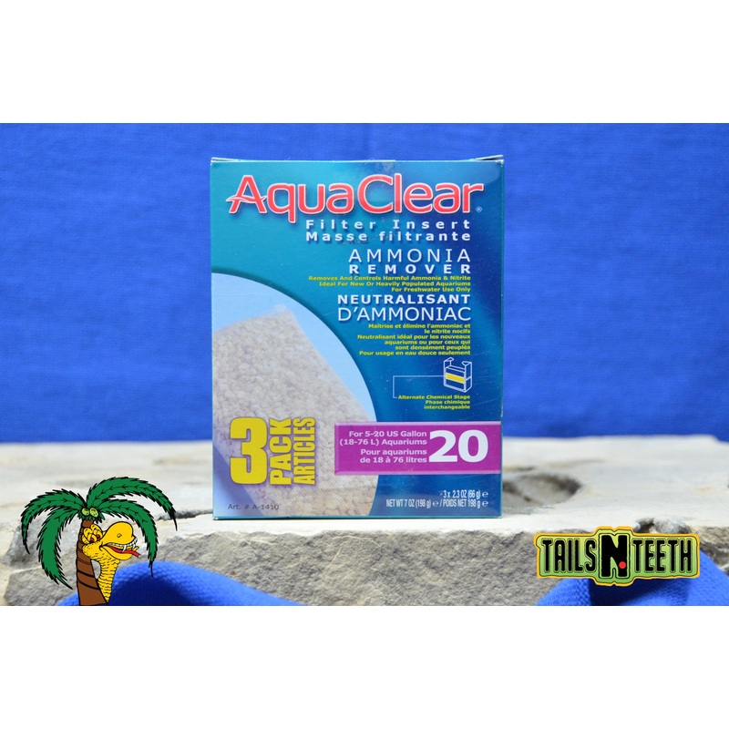 AquaClear 20 Ammonia Remover Insert 3-Pack ~ Replacement Filter Media