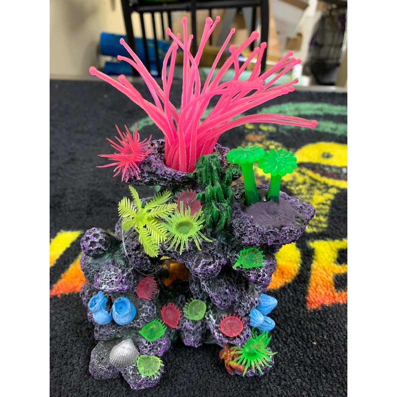 Caribbean Cave Reef  -  Aquarium Ornament - Glow