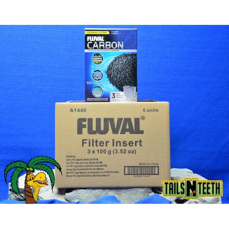 Fluval Premium Bituminous Carbon CASE LOT 6 x 3-Pack Boxes ~ !!18 Inserts!! A1440