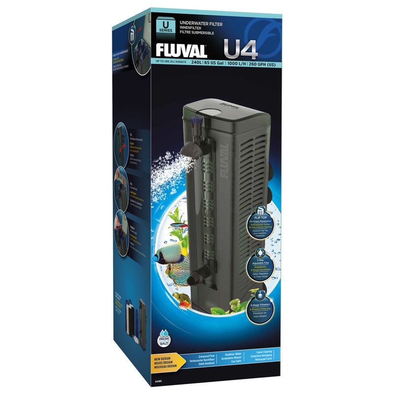 Fluval U4 Underwater Filter - For Aquariums 240 L (65 US Gal)
