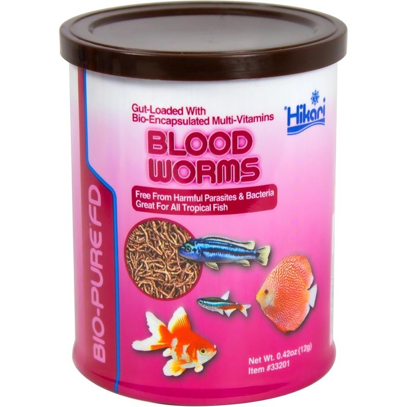 Hikari Bio-Pure Freeze Dried Blood Worms for Pets, 0.42-Ounce