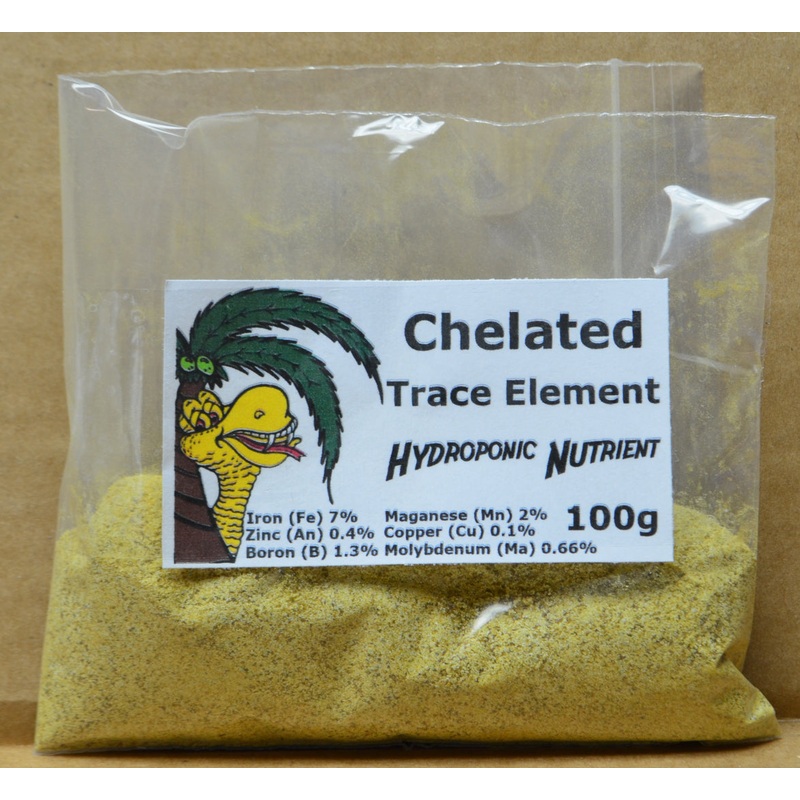 Hydroponic Nutrient - Chelated Trace Element 100g - Iron, Zinc, Copper, More...