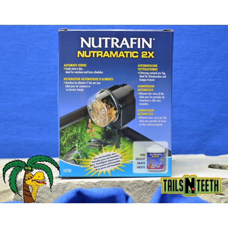 Nutrafin Nutramatic 2X Automatic Feeder - Flake or Pellet - Feeds Every 12 Hours