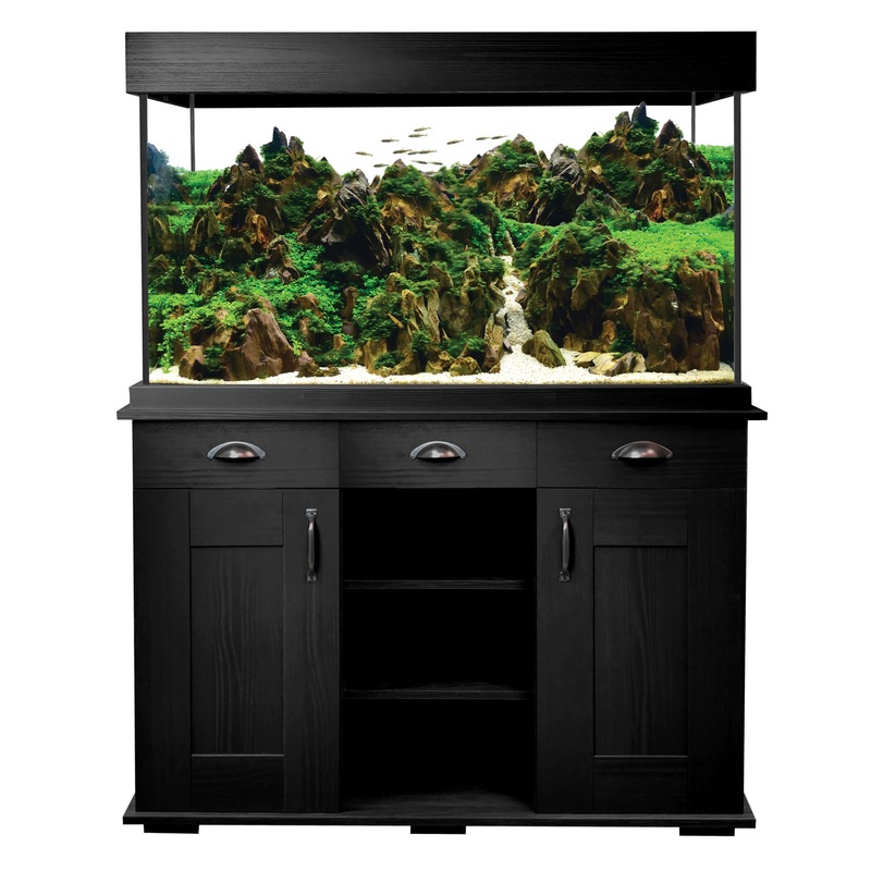 Shaker Aquarium Set, 66.5 US Gal / 252 L - Black Oak