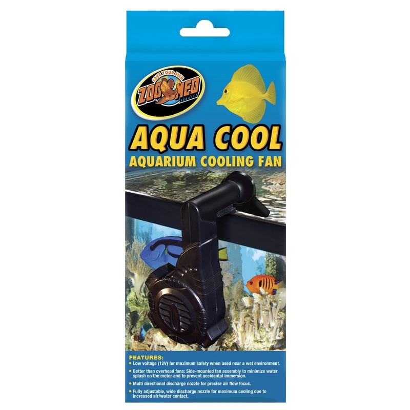 Zoo Med Aqua Cool Aquarium Cooling Fan - Fully Adj. Side-Mounting Aquarium Fan