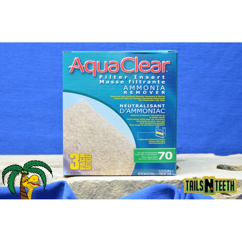 AquaClear 70 Ammonia Remover Insert 3-Pack ~ Replacement Filter Media