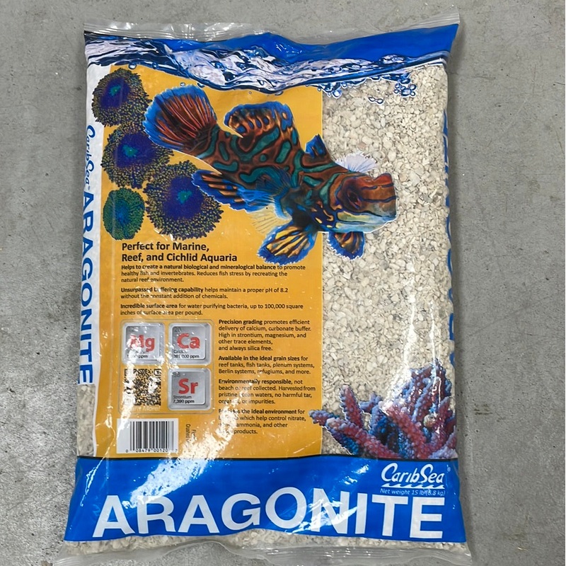 CaribSea Aragonite Florida Crushed Coral - 15 lb - Marine/Freshwater Substrate
