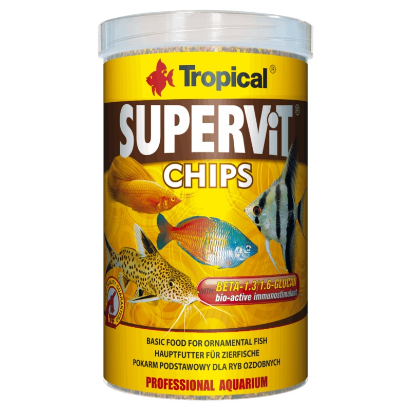 Tropical SuperVit Chips 52g - Basic Food for Ornamental Fish